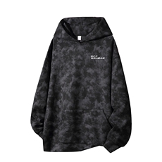 得物供货、重磅420克现货麂皮绒扎染卫衣HD019-1-WL25256ZR-P45，男装卫衣，电商019-1