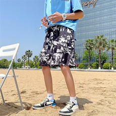 短裤男沙滩宽松休闲潮流外穿中裤百搭韩版五分裤DK104，男装牛仔裤，星座1116A-1（原606A）