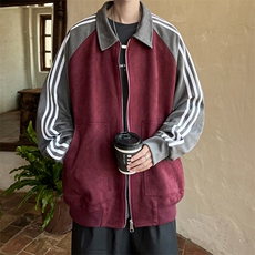 现货JK7848-特P70大码外套秋冬重磅麂皮绒高品质夹克抖音品质，男装夹克，电商A059
