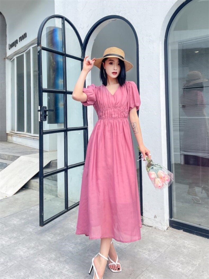 高端气质显瘦波西米亚风连衣裙，女装连衣裙，天使公主