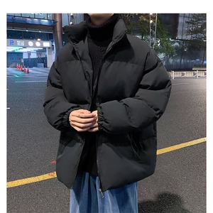 潮流冬季棉衣男宽松潮牌外套面包羽绒棉服拉链立领保暖棉袄图片