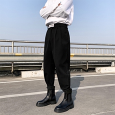 春季魔术贴束脚裤男休闲裤韩版潮流宽松小脚西裤长裤K2181-P35，男装休闲裤，星座512-2