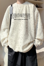 已注册/华棉内景秋冬文艺休闲宽松圆领卫衣男WY00730/P35加绒P45，男装卫衣，电商B316