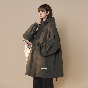 中性风宽松冲锋衣夹克百搭落肩简约上衣外套XZ214-8 JK725 P78图片