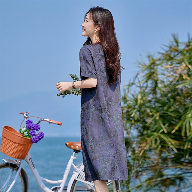 现货民族风连衣裙,女装连衣裙,韩派