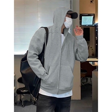 网图潮牌高街320g重磅华棉长袖连帽卫衣外套男W24587-特P33控68，女装短外套，电商A001-1