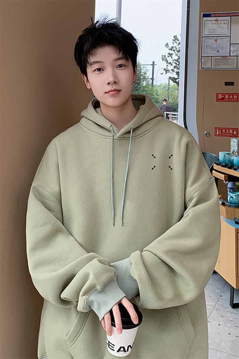 ！连帽圆领卫衣男装港风帽衫男LM144-P35,男装卫衣,电商B367