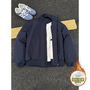 棉衣5W件现货冬季美拉德立领飞行夹克廓形高街棒球服加棉加厚外套图片