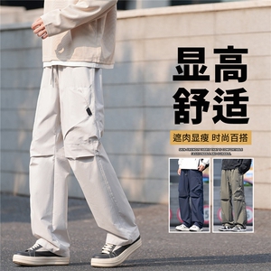 抖音品质裤子秋季新款男士宽松直筒美式潮A146-GY262特p25量大优图片