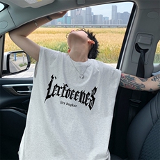 量大优得物抖音高品质重磅230克美式印花无袖t恤背心WB228特P18，男装背心/马甲，电商A486