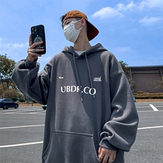 抖音得物供货可提供视频秋冬重磅美式宽松连帽卫衣DL2323，男装卫衣，电商A486