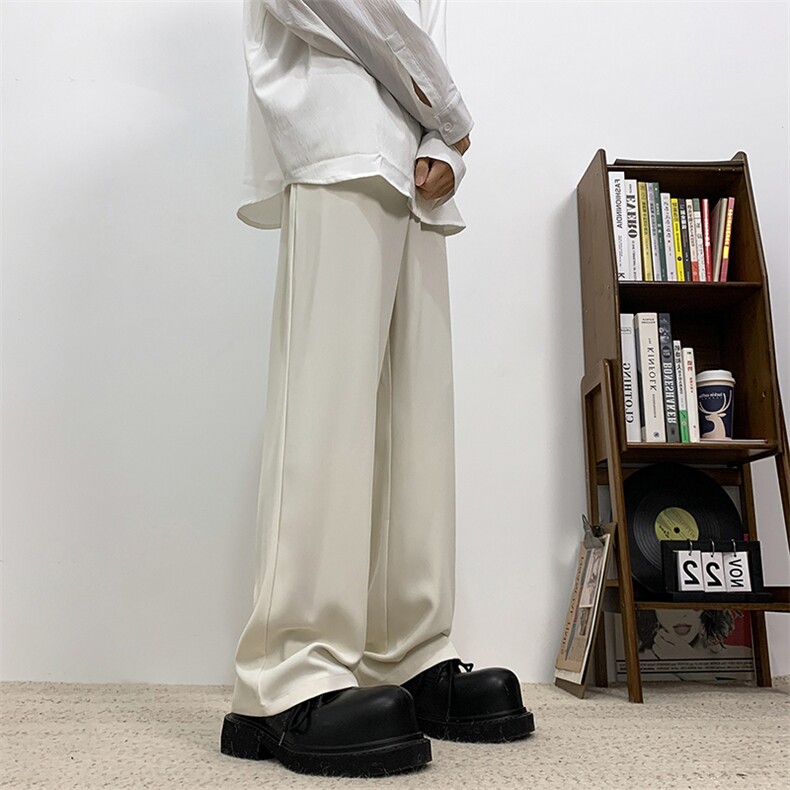 西装裤男直筒长裤子休闲小众垂感高街宽松百搭长裤子XK302-P50,男装西服套装,电商A178