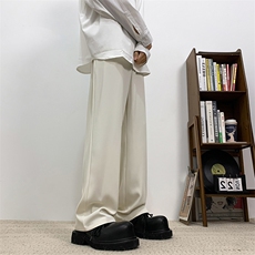 西装裤男直筒长裤子休闲小众垂感高街宽松百搭长裤子XK302-P50，男装西服套装，电商A178
