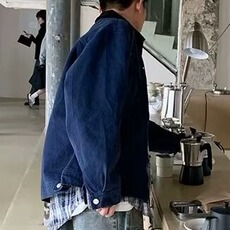 工装夹克男士潮牌2025秋季新款街头上衣百搭休闲外套潮W6634-P76，男装夹克，星座412-1