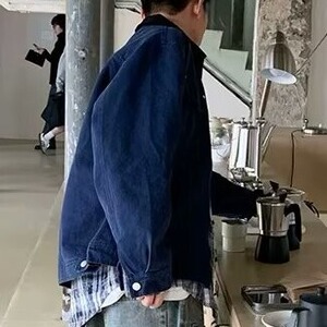 工装夹克男士潮牌2025秋季新款街头上衣百搭休闲外套潮W6634-P76图片