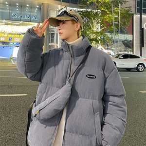 2023男冬季新款灯芯绒保暖棉衣防风宽松加厚大码棉服外套BYM09P85图片