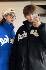 WASSUPHAPPY面包棉服男士冬季加厚大码外套潮牌情侣保暖棉衣袄子，男装棉衣，电商B220