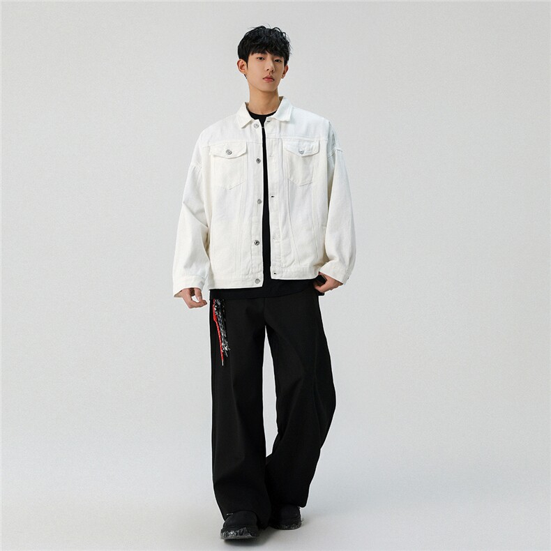 2026款抖音品质男士宽松纯色情侣休闲水洗外套上衣N961/P85,女装短外套,星座202