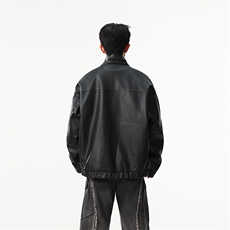 现货数据款冬季新款做旧擦色皮毛一体棉衣218-7-M111-P125-控188，男装棉衣，星座218-7