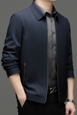 Z1311春季新款2023年男士休闲长袖翻领夹克商务外套，男装夹克，电商B360