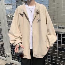 春季新款潮牌麂皮夹克宽松日系痞帅复古翻领夹克JW176，男装夹克，星座1116A-1（原606A）