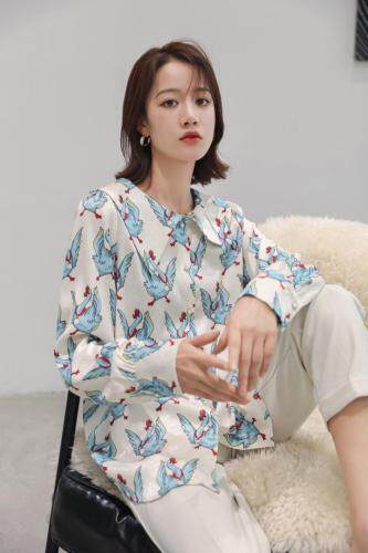韩系定位花衬衣，女装，春花与熙南