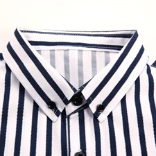 短袖衬衫2023夏季新款中年男士短袖衬衫免烫条纹衬衣商务休闲衬衣，男装衬衫，电商B212（原钱塘6029）