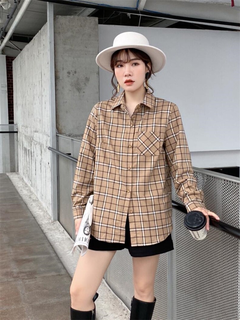 加绒衬衫，女装衬衫，依伊贝诺