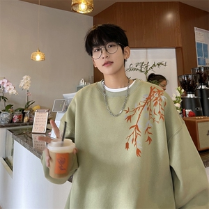 ！圆领卫衣男装港风长袖t恤男外套男 WY503-特P23图片