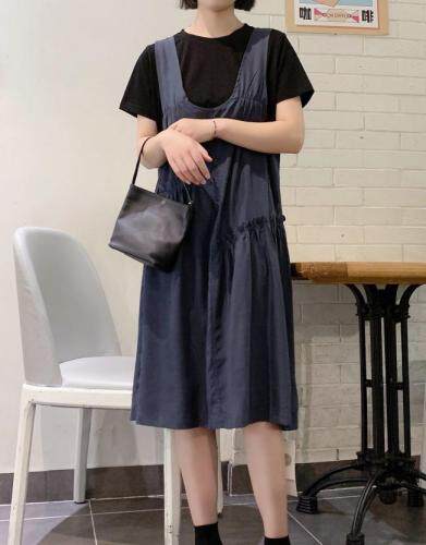 韩版假两件连衣裙，女装连衣裙，赫她娜