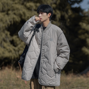 冬新港风大码重工刺绣棒球服男士设计感棉服棉衣保暖外套M52-P145图片