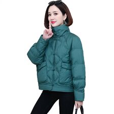 时尚显瘦短款盘扣保暖棉服冬季新款女装棉衣外套，女装棉衣/棉服，雪樱依海