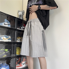 2025夏季新款潮流速干印花宽松休闲五分裤B315-K24177-特p30控58，男装牛仔裤，电商B315