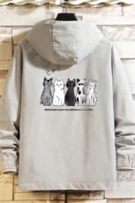 JK65100-P45连帽夹克男大码胖子棒球服上衣外套砖墙挂拍，男装夹克，电商A040A