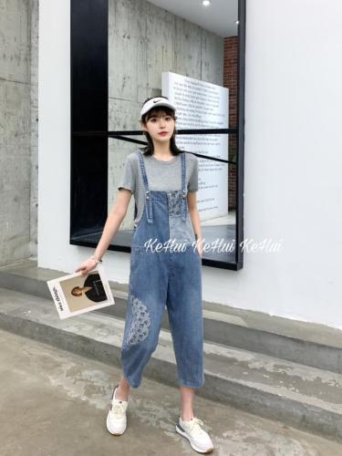 【现货】夏季新款卡通米奇背带裤T恤衫两件套,女装T恤,珂 慧