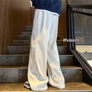 XZ616 秋冬新款重磅欧棉绒破缝打褶休闲长裤 TY1124 P65控78图片