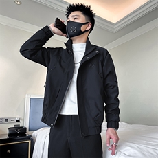 高级感痞帅炸街外套男立领夹克社会小伙店主风301C-JK15-P98控138，男装夹克，星座301C（原B323）