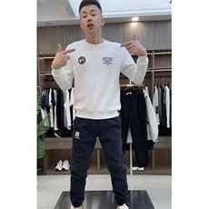 1506A/GW6520/P37印花秋冬卫衣春秋季韩版新款圆领宽松上衣潮流1，男装卫衣，星座1506A