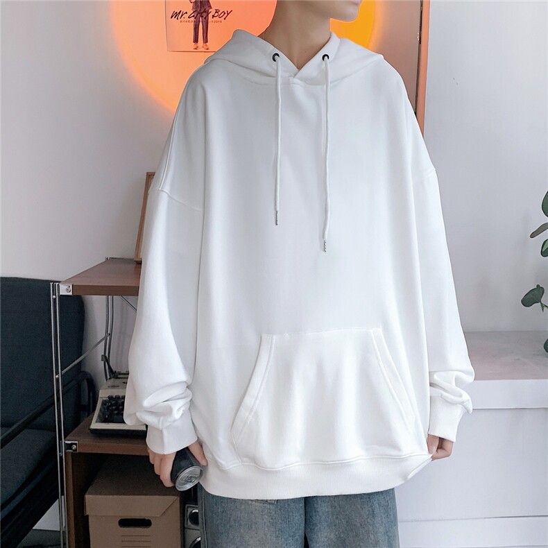 春秋连帽套头卫衣男港风中性大码宽松纯色光板1016-1WYM000P28,男装卫衣,星座1016-1（原电商B408-1）