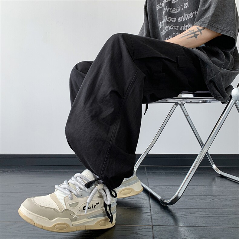 B221美式ins街头hiphop宽松工装休闲裤子LK23122-P65控88,男装休闲裤,电商B221
