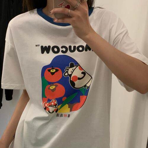 夏季新款牛年喜柿连连纯棉Ｔ，女装，tōkō-sen