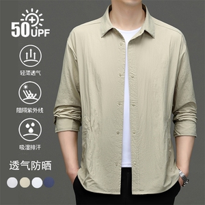 CRRR-FS3221钱塘2020-1夏季新款男士外套日系衬衫领防晒服P85图片