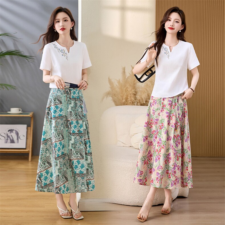 法式连衣裙女夏季2026新款超火高级感气质碎花裙显瘦长裙漂亮裙子，女装半身裙，倪叶myz