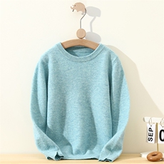 新款12针圆领长袖保暖童装，童装儿童羊毛衫，冰晶童装