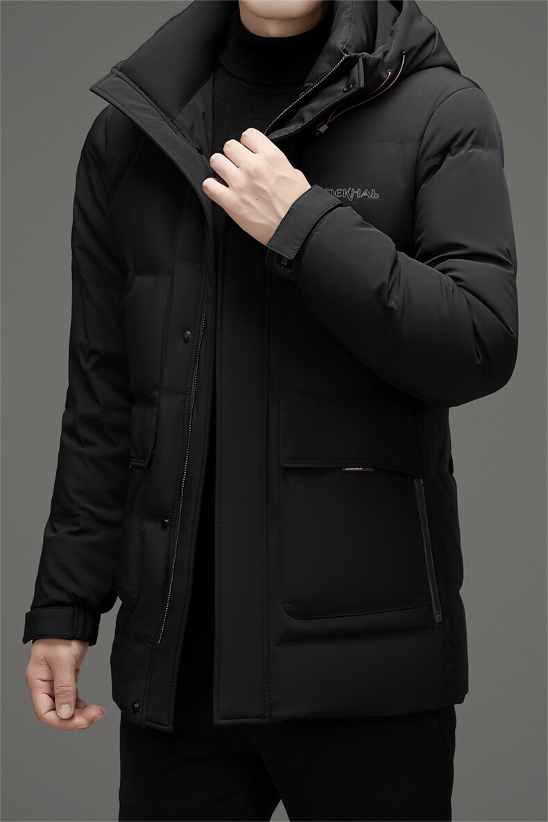 【90新标鸭绒】主推新款连帽加厚羽绒服男士高品质中青年羽绒服,男装羽绒服,钱塘723