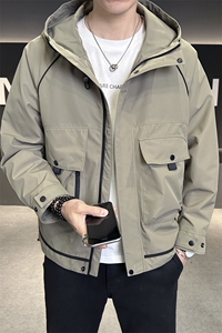 秋季夹克男高品质连帽外套型男商务休闲青年外套男N8817-P95图片