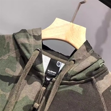 经典迷彩外套欧美风情侣款春秋休闲宽松开衫纯棉连帽卫衣男女，女装短外套，星座506A