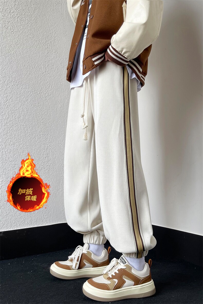 冬季加绒休闲裤男鸥棉绒加厚束脚裤D329-QM545-P60-控78,男装卫衣,电商D329