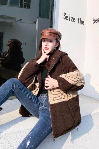 冬季新款颗粒绒外套，女装，艾伊贝雪