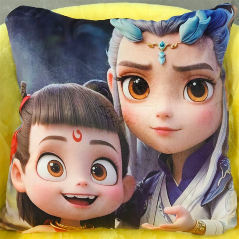 方形枕（带内胆）靠垫，嘉然毛绒玩具